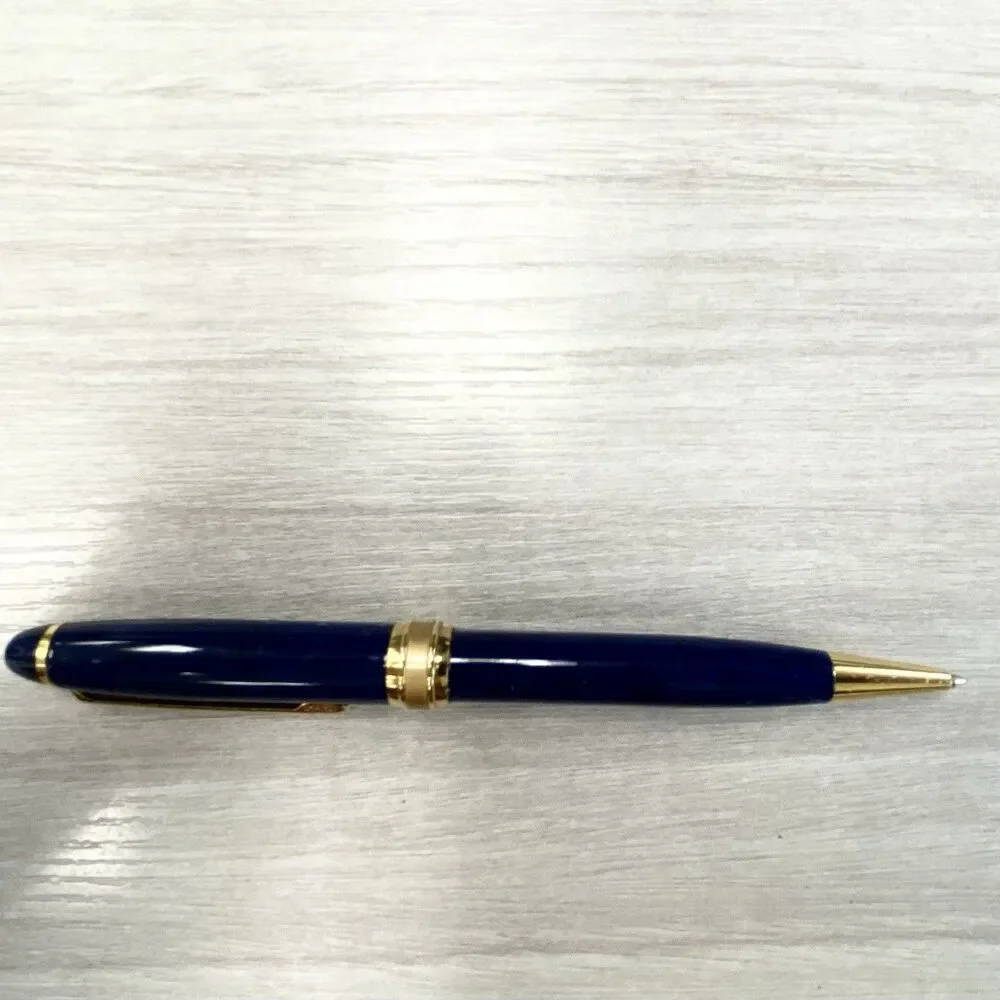 Vintage Capella 3 Piece Blue Marbleized Pen & Calligraphy Set With Box